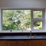 Kitchen window over worktops