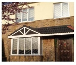 pvc windows in white